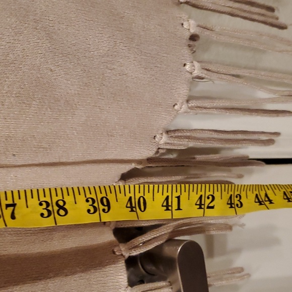 Lysse Taupe Long sleeveless Cardigan vest NWOT never worn 1x/2x with frails - Picture 8 of 9